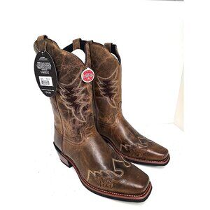 Laredo Men's 68470 12" W/O-Lay Williams Cowboy Leather Western Boot Tan 13D